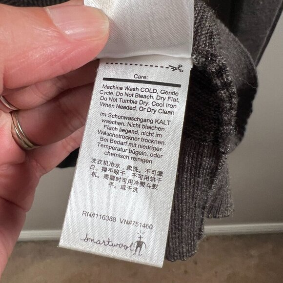 Smartwool Sparwood Stripe Crew Sweater Mens Size XL Brown Merino Wool - Picture 9 of 9